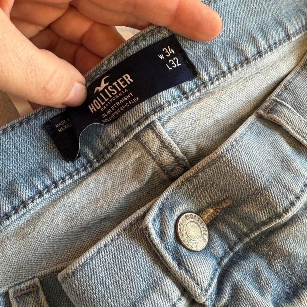 Hollister slim straight epic flex jeans‎ 34*32